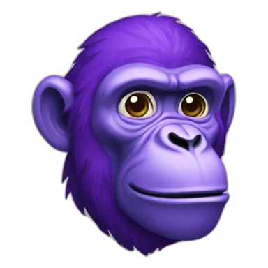 purple ape call support sticker