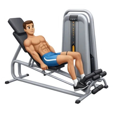guy leg-extension quadriceps machine sticker