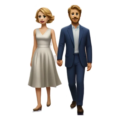 la la land movie couple sticker