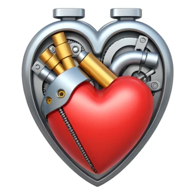 technology themed heart sticker