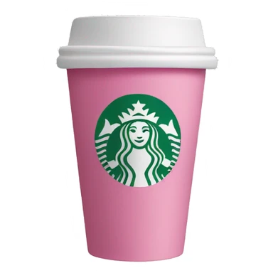 pink starbucks cup sticker