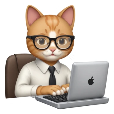 cat web developer sticker