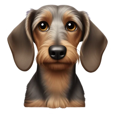 Old wire-haired dachshund sticker
