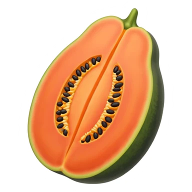 Make it nuce like real papaya show the papaya nicely  sticker