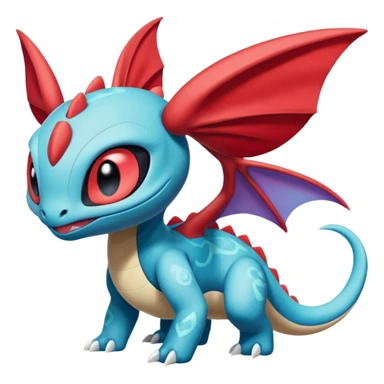 Meloetta-Salamence-Stitch-Toothless-Fakémon-creature-hybrid sticker