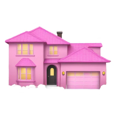 Pink modern home sticker
