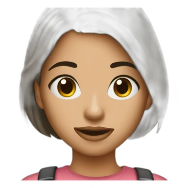 girl selfgugging sticker