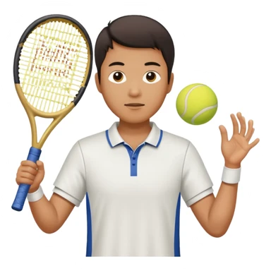 An Asian guy that plays tennis from USC sticker