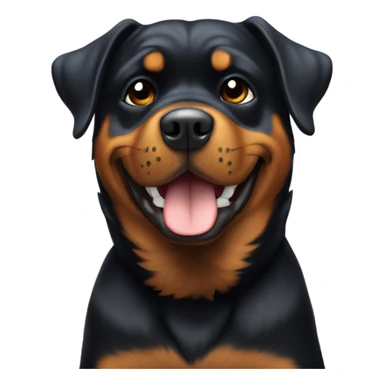 Rottweiler giving a thumbs up sticker