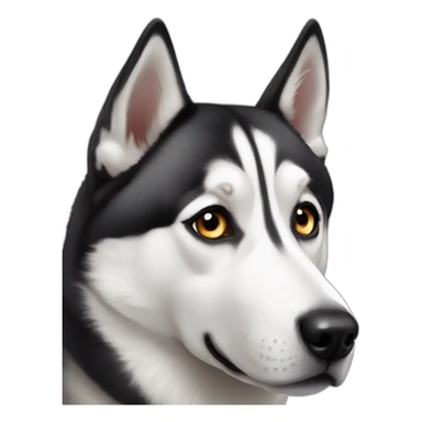 Siberian husky Heterochromia sticker
