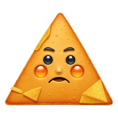 A doritos with sad face sticker