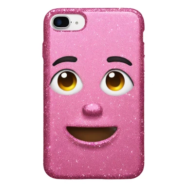 iPhone 16 plus pink glitter  sticker