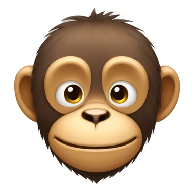 sleepy face monkey sticker