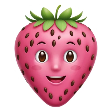 🍓i want this emoji exactly that has been dipped in pink chocolate  sticker