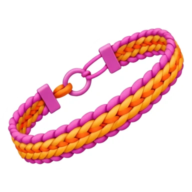 pink and orange friendship bracelet  sticker