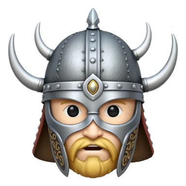 viking helmet in the air sticker
