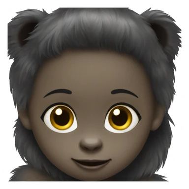 Baby Gorilla with a girl sticker