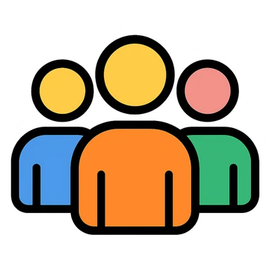 minimal group of people sticker
