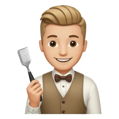 Barber with comb




 sticker