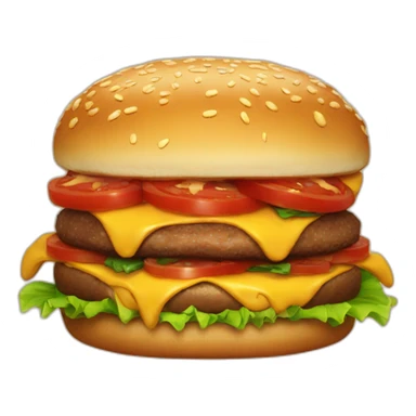 Burger-with-demon-horns sticker