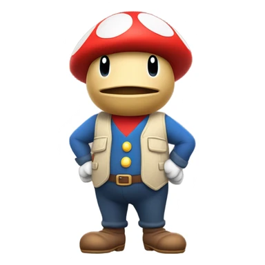 Super Mario toadie sticker