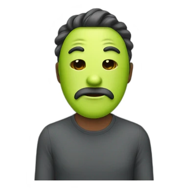 fake with mask sticker