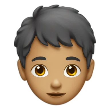 a small poor child sticker