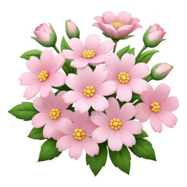 pale pink flower bouquet  sticker