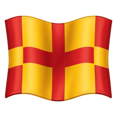 Flag red background yellow cross sticker
