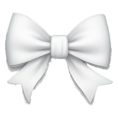 White bow  sticker