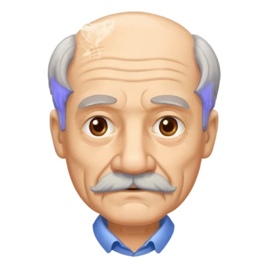 old mustache man,Big mustache.
negative: Dont use same face style. sticker