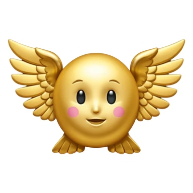 BTC with little wings sticker