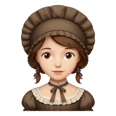 1800's european female sticker