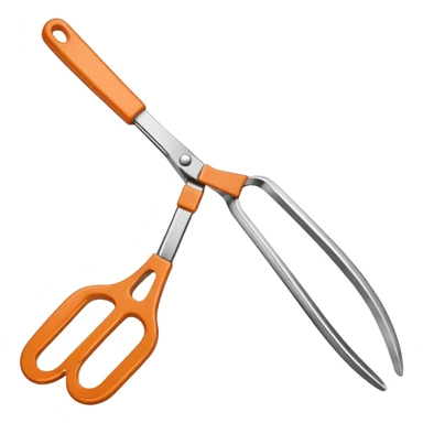 cooking tongs in focus sticker
