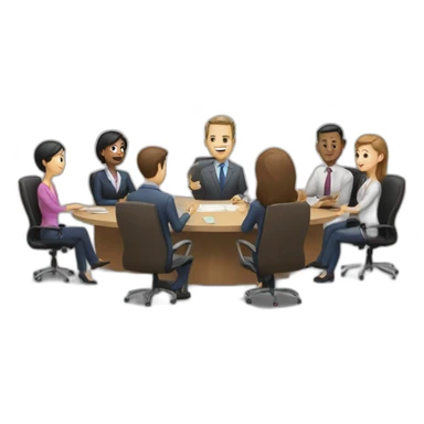 Office meeting  sticker