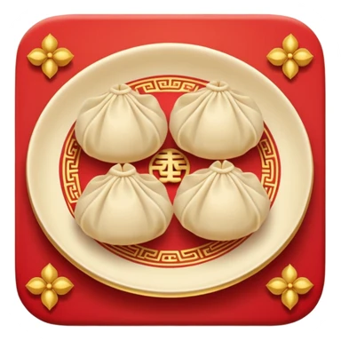 Chinese theme emoji food sticker