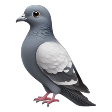 Pigeon bisous fille sticker