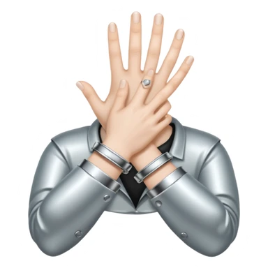 cuffed hand sticker
