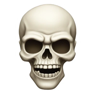 skull emoji with lvl 1000 troll face  sticker