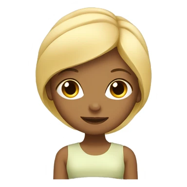 yoga girl blonde  sticker