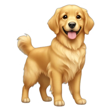 cute golden retriever sticker