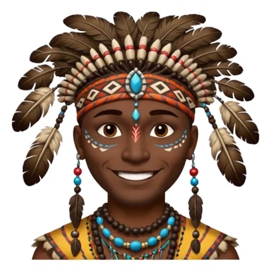 tribal man sticker