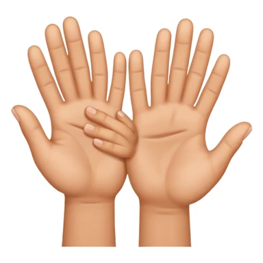 two hands with only their little fingers hooked on each other sticker