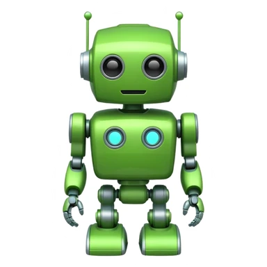 green robot toy sticker