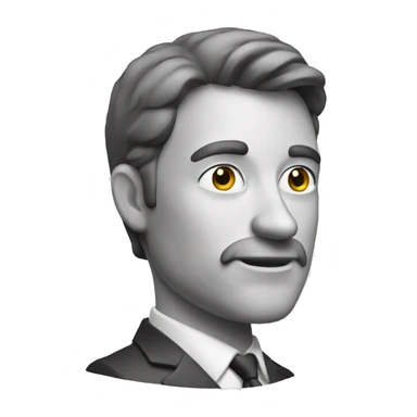 A man holding a script sticker