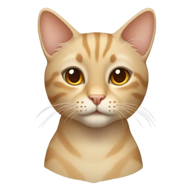 Beige cat  sticker