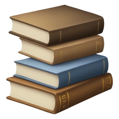 neutral stack of books sticker