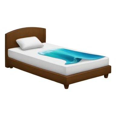 Cama surfeando una ola  sticker