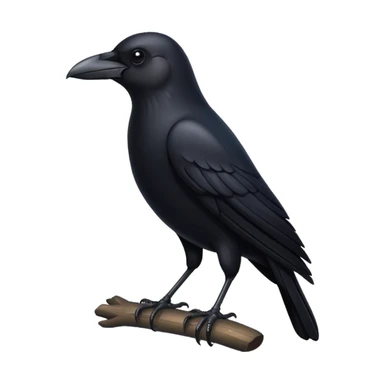 Cuervo negro pájaro sticker