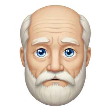 bearded old man sticker